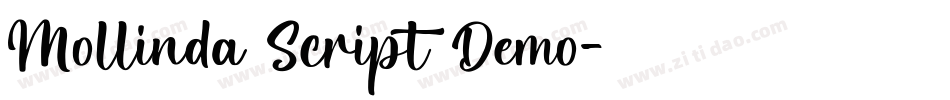 Mollinda Script Demo字体转换